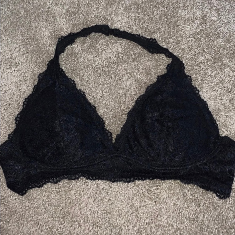 Black lace bralette